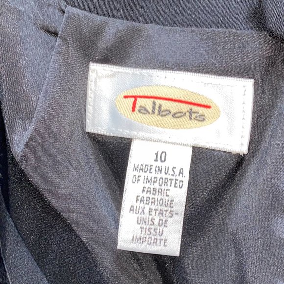 Talbots Career Work Business Black Pencil Skirt Knee Length 10 - Picture 3 of 3